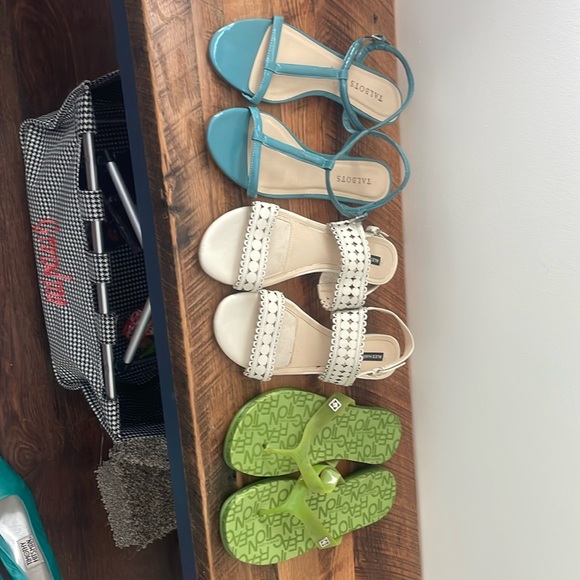 3 pair sandals. Talbots, Alex Marie, Kenneth Cole sandals. - Picture 1 of 4